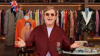 Elton chic! Rocketman singer is auctioning his wardrobe on eBay with his trademark suits, shirts and retro frame glasses up for grabs