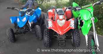 Quad-bikes and motorbike seized in Ravenscliffe playing fields