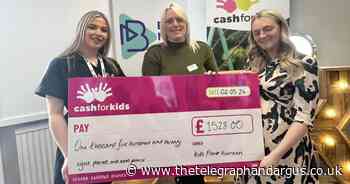 Three Bradford nurseries raise £1,500 for Cash For Kids