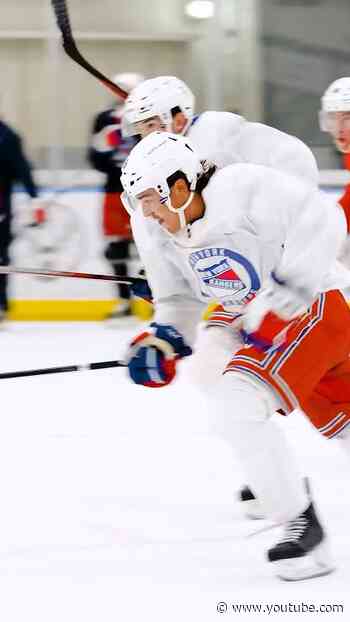 🎥 from day one of #nyr Development Camp #nhl #hockey #newyorkrangers