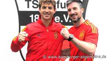 Zwei Spanier vom TSV Pfuhl drücken ihrer Mannschaft im EM-Viertelfinale die Daumen