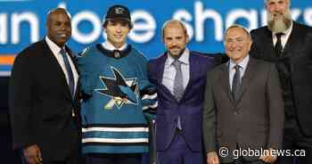 Macklin Celebrini debuts at Sharks development camp, big NHL decision ‘coming up’