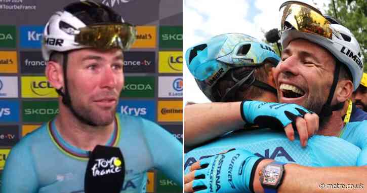 Mark Cavendish in ‘disbelief’ after breaking Tour de France record for most stage wins