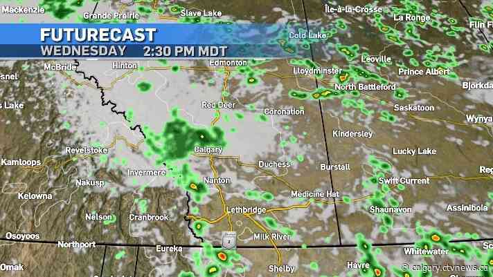 More storms possible Wednesday with a warm up to kick off Stampede