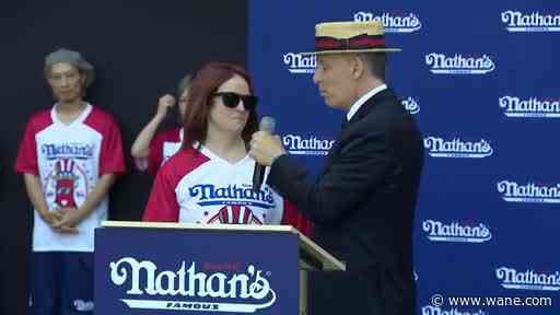 WATCH: Northwest Ohio woman at Nathan's hot dog competition