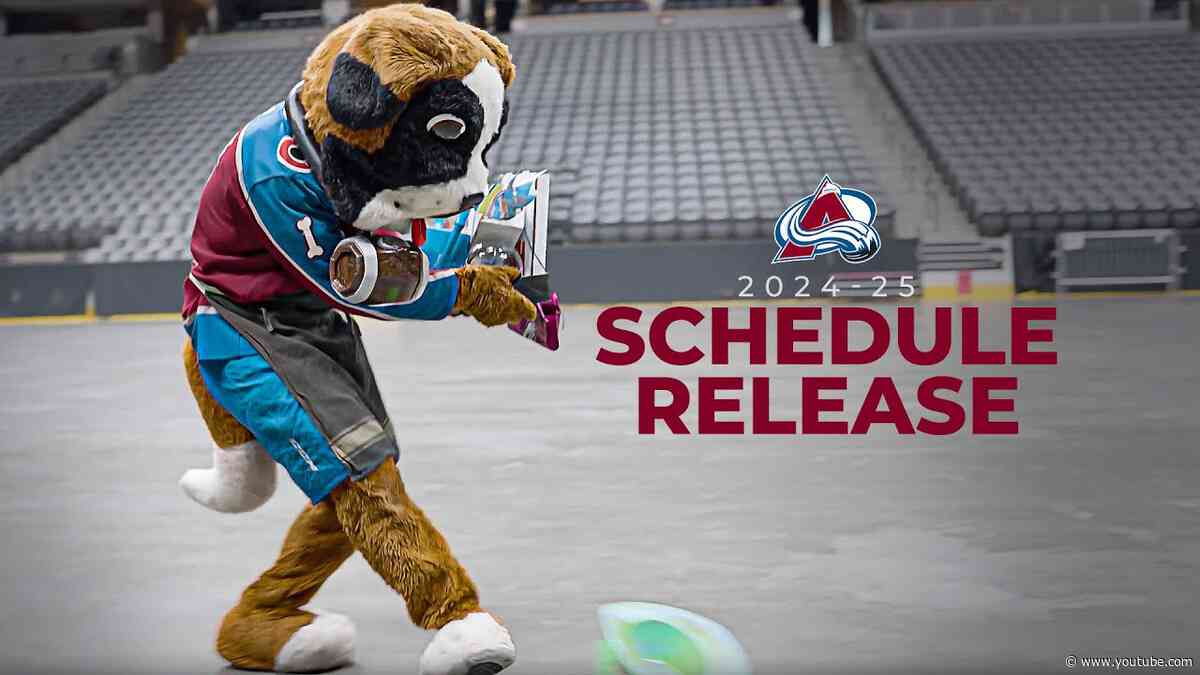 Colorado Avalanche 2024-25 Schedule Release