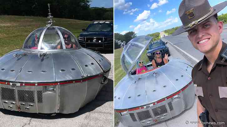 UFO-looking vehicle pulled over again, this time in Oklahoma