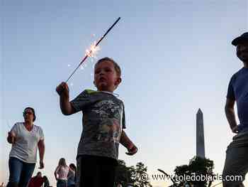 Photo Gallery: Families watch firework display at Fort Meigs