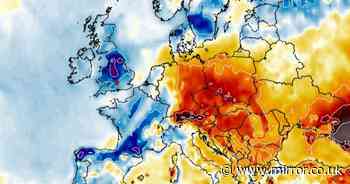 UK weather: Exact date maps turn purple in surprise cold blast before 29C scorcher returns
