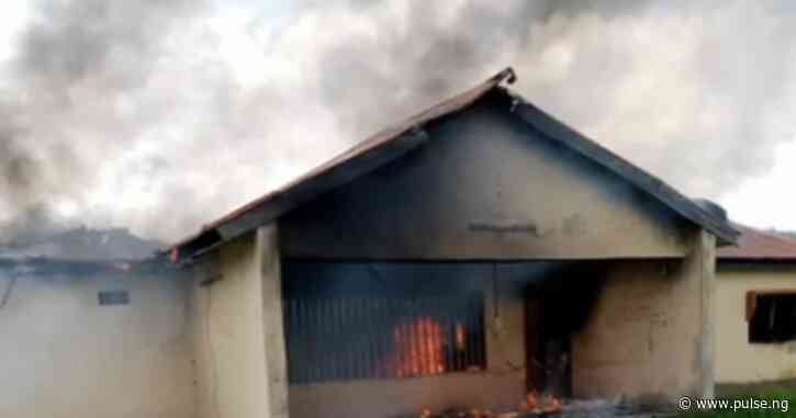 Angry youths set INEC office ablaze in Benue over bandit attacks.
