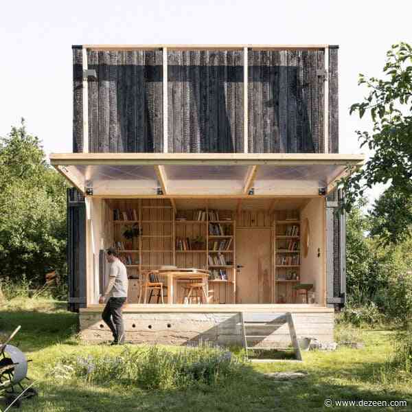 Byró Architekti creates wooden garden pavilion with folding facade