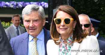 Kate Middleton's parents Carole and Michael arrive at Wimbledon - but without Kate