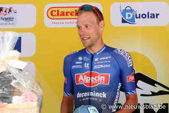 Xandro Meurisse op het podium in Ronde van Oostenrijk