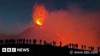 Watch: Mount Etna spits lava into the night sky