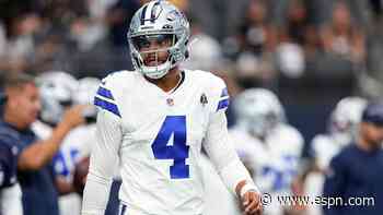 Source: Dak out of walking boot for minor sprain