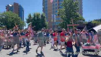 Christians in deep red state proudly tote crosses at July 4th parade after lawmakers tried to ban display of religious symbols