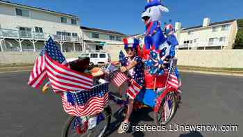 Hampton families celebrate Independence Day early with morning bike parade