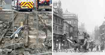 Discovery of old Bradford tram lines takes man by surprise
