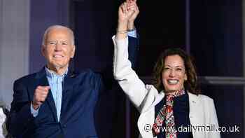 Giddy Kamala Harris calls Biden 'vice president' at July 4 event, as growing calls for him to step down stoke rumors she'll be 2024 nominee