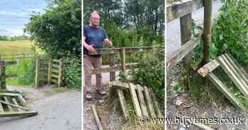 Vandals target work of Hollins Conservation Group for a second time