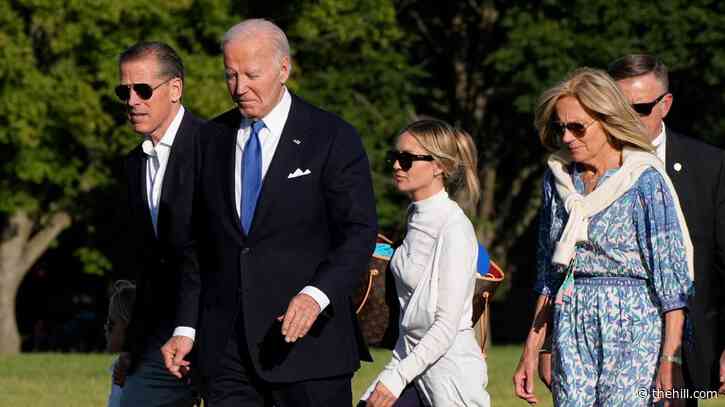 Biden leans on family with political future at risk
