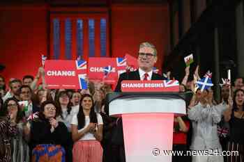 News24 | UK's Labour sweeps to power as Sunak concedes election