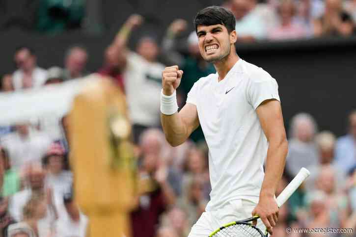 Wimbledon: Carlos Alcaraz rallies past Frances Tiafoe