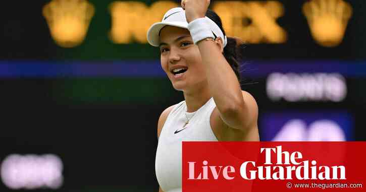 Wimbledon 2024: Raducanu powers past Sakkari, Sinner in action – live