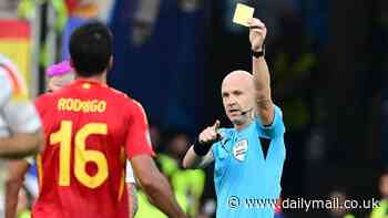 Euro 2024 yellow card and suspension rules: How many games players will miss as Spain's Dani Carvajal sees red against Germany... Plus the other players at risk of missing semi-final clashes