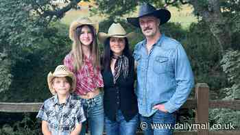 Tiffani Thiessen, 50, rocks a cowboy hat and vest in rare family photo in Solvang: 'Yeehaw!'