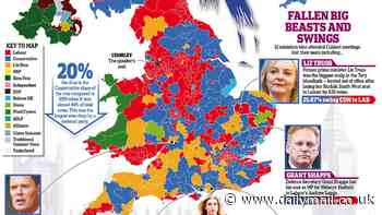 Labour grandee John McDonnell admits people 'voted to get rid of the Tories' rather than backing his party amid growing calls for proportional representation - as graphic reveals how the election re-drew the map