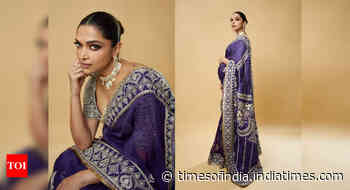 'Mommy' Deepika Padukone's violet sari