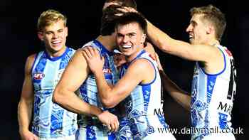 It's always sunny in North Melbourne! Kangaroos lift themselves off the bottom of AFL ladder with emotional win over Gold Coast