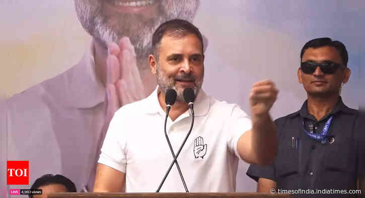 'We will defeat Narendra Modi and BJP in Gujarat': Rahul Gandhi at public gathering in Ahmedabad