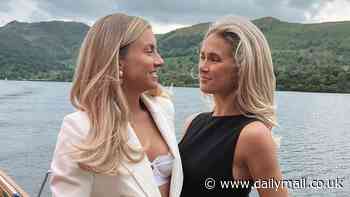 Molly-Mae Hague wows in a figure-hugging black dress as she shares sweet snaps on the evening before  her sister Zoe's stunning Lake District wedding