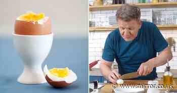 Gordon Ramsay's bizarre trick for 'perfect' soft boiled eggs with dippy yolk
