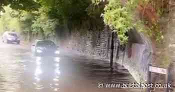 Bristol road flooded after night of heavy rain with more 'thundery showers' on the way