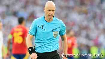 Anthony Taylor heard being 'loudly INSULTED' in his dressing room by Julian Nagelsmann's assistant after handball controversy in Spain's win over Germany - a year on from Jose Mourinho cornering the referee in a car park