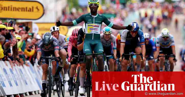 Tour de France 2024: Biniam Girmay delivers another victory in stage eight sprint – as it happened
