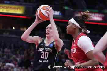 Caitlin Clark rallies Fever past Liberty 83-78 with first triple-double by WNBA rookie