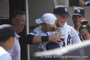 Ben Rice becomes 1st Yankees rookie to hit 3 homers in a game in a 14-4 rout of Red Sox