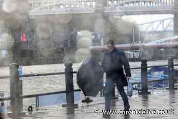 Met Office hour-by-hour forecast as heavy rain and thunder expected in North East