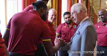 King Charles hosts West Indies cricket team ahead of first Test match against England at Lord's