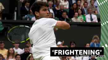 Alcaraz smashes 'frightening' forehand that reaches 107mph