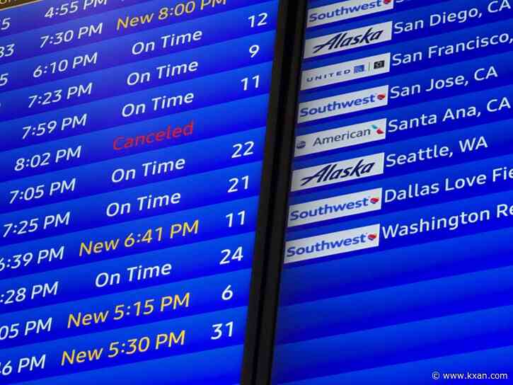 Handful of flight cancellations at Austin Airport as Beryl slams Texas coast