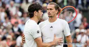 Alexander Zverev hits out at 'over the top' celebrations from Taylor Fritz's box at Wimbledon