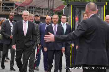 Reform UK’s five MPs arrive for first day in Westminster