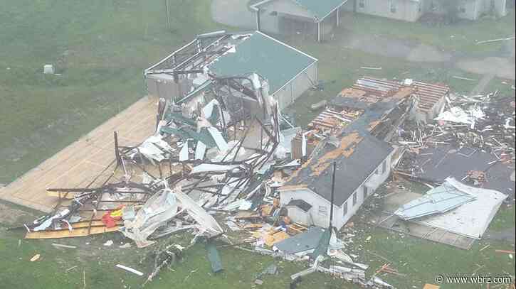 PHOTOS: Suspected tornado tears through Mansfield area in north Louisiana