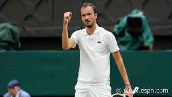 Medvedev knocks off top-ranked Sinner in 5 sets