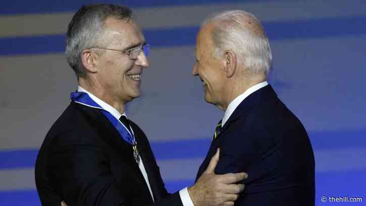 Biden presents NATO chief with Presidential Medal of Freedom